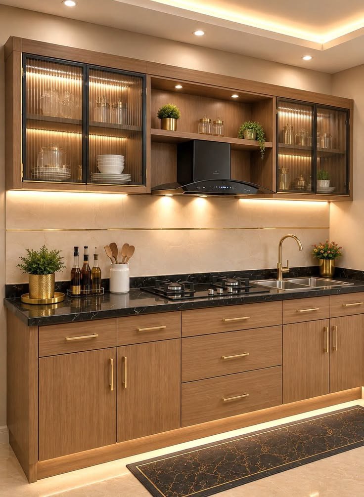 Straight kitchen